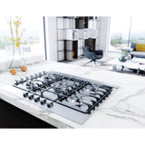 Lift Downdraft, 18'' rise, 30'' width, Stainless Steel