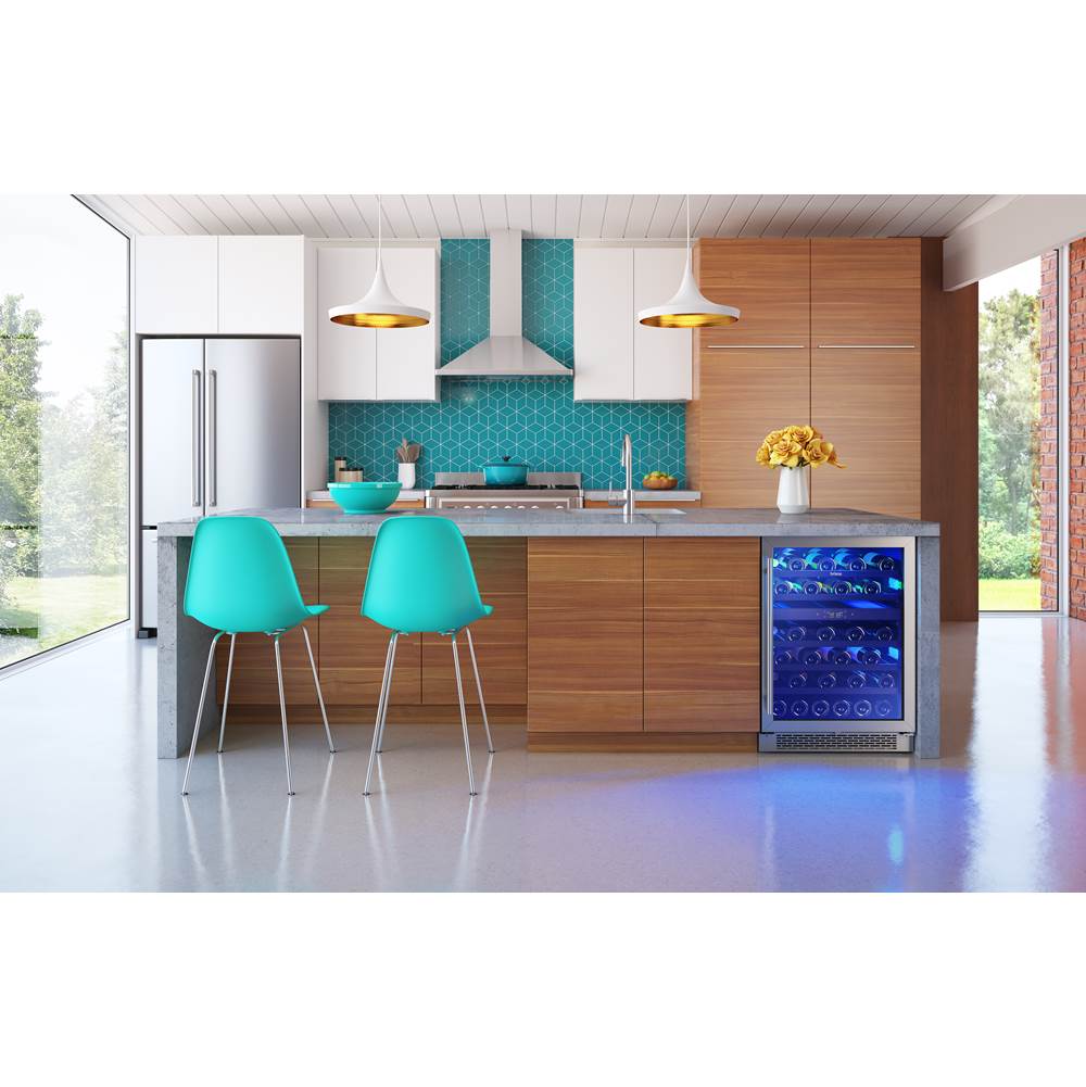 Brisas Wine Cooler, 24in UC, SS+Gls, Rvs Dr, 2Z