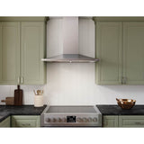Anzio Wall, 30in, Black SS, LED, 600 CFM w/ACT