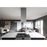 Modena, Island, 90cm, SS and Glass, LED, ACT