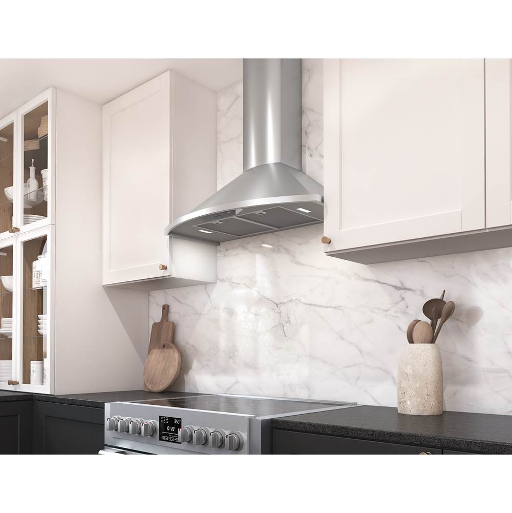 Savona Wall, 90cm, Black, LED, 600 CFM w/ACT