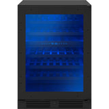 Presrv wine cooler, 24'' compact, panel-ready and glass, reversible, 2 zones