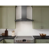 Anzio Wall, 30in, Black SS, LED, 600 CFM w/ACT
