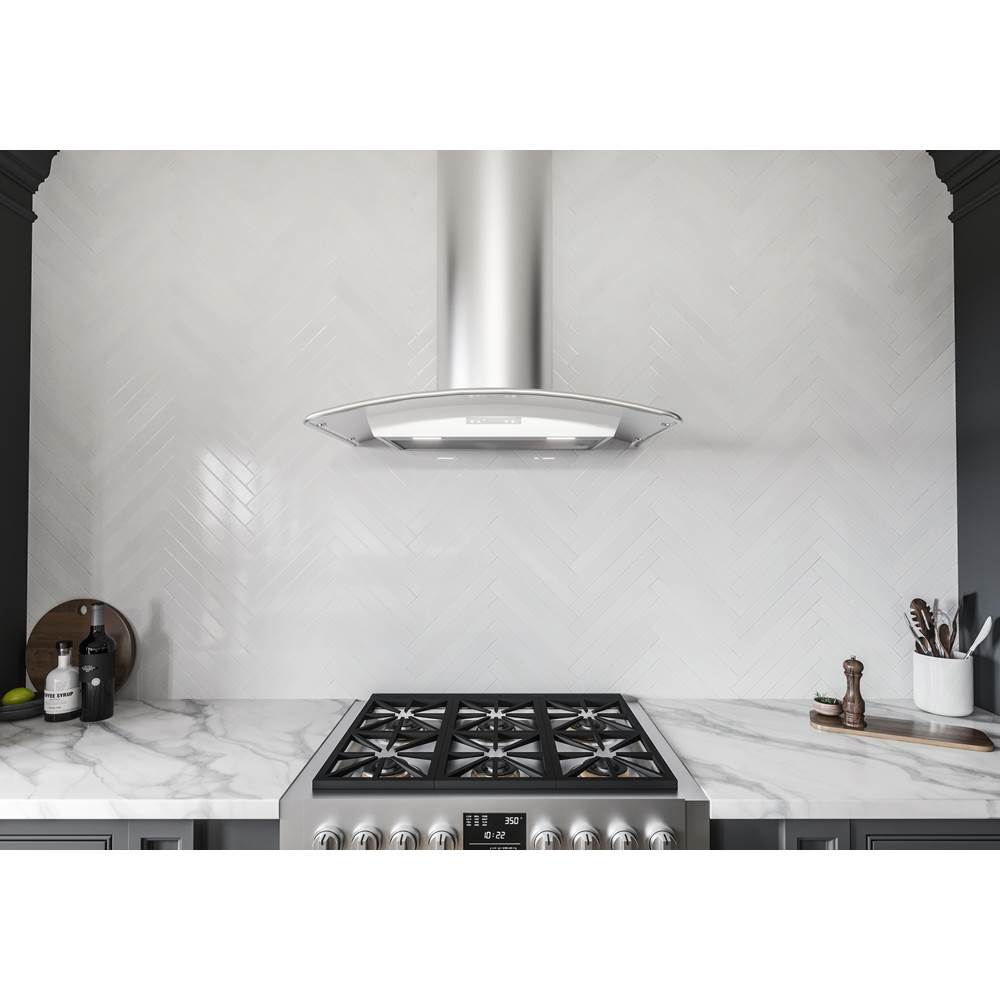 Milano Connect Wall, 90cm, SS and Glass, LED, ACT