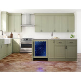 Presrv wine cooler, 24'' compact, panel-ready and glass, reversible, 2 zones