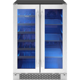 Brisas Wine Bev Cooler, 24in UC, SS+Gls, Fr Dr, 2Z