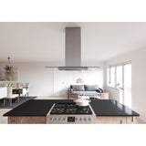 Verona, Island, 90cm, SS and Glass, LED, ACT