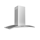 Zephyr - Milano Connect Island, 42in, SS, LED, ACT - Stainless Steel