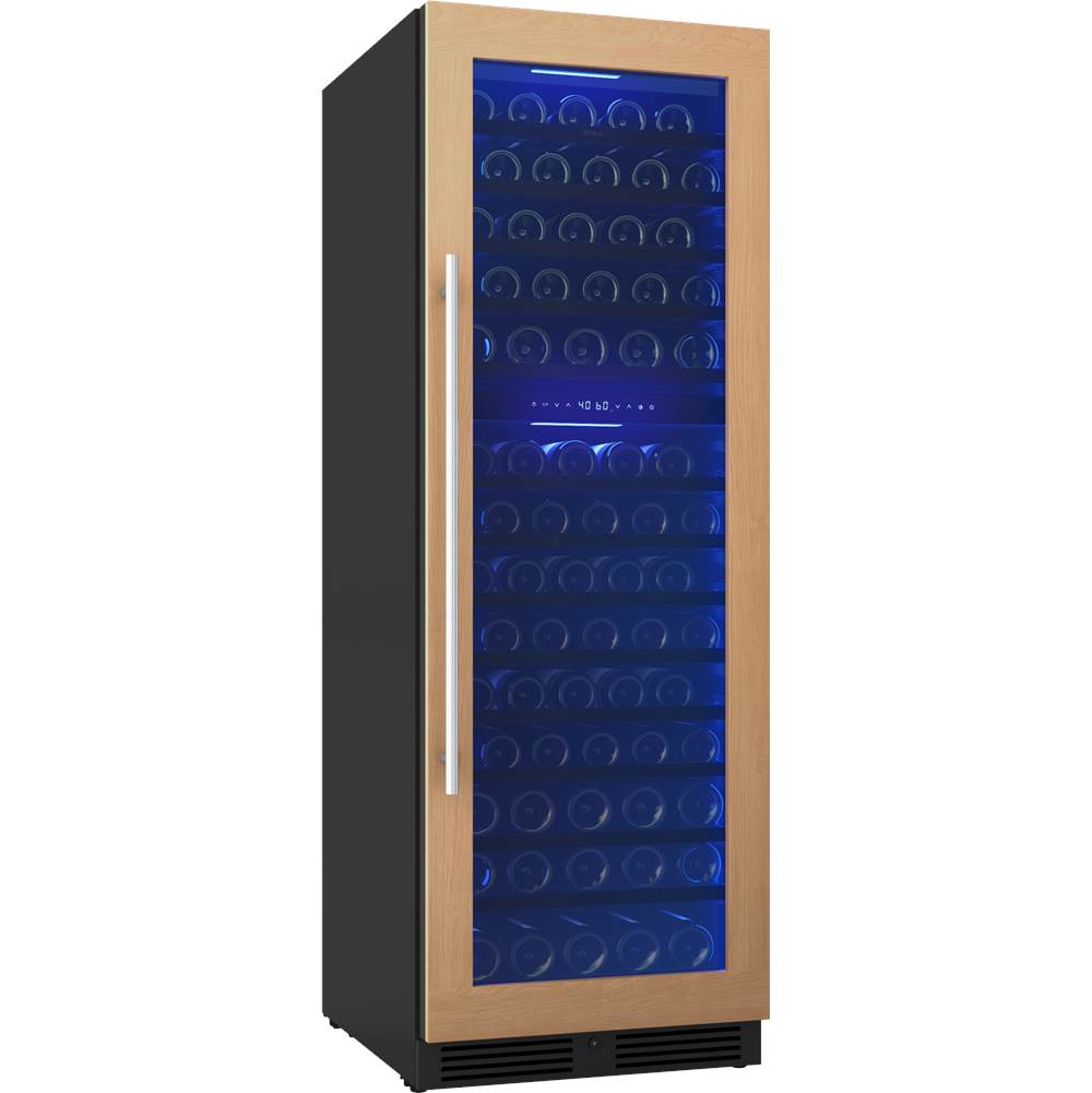Presrv Wine Cooler, 24'' Full Size, Panel Ready And Glass, Reversible, 2 Zones