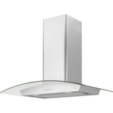 Ravenna Wall, 30in, Black SSPlusGray Glass, LED