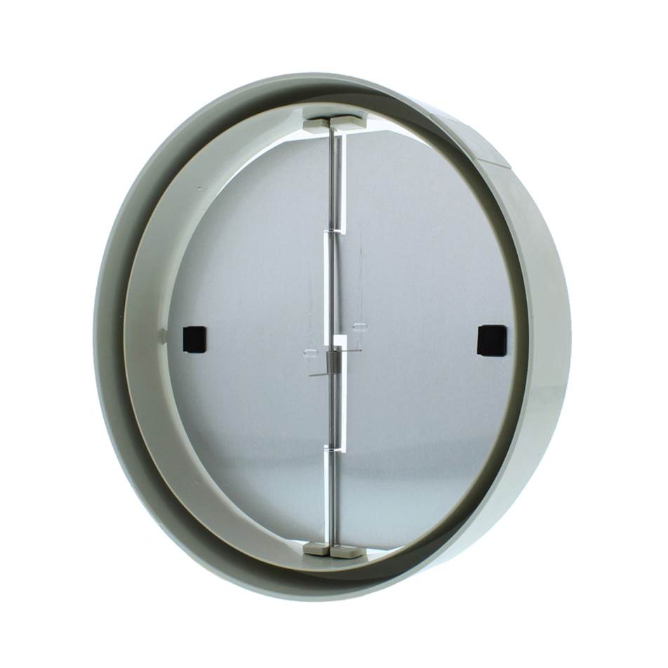 Zephyr - 6'' round damper with collar - White