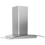 Ravenna Wall, 30in, Black SSPlusGray Glass, LED