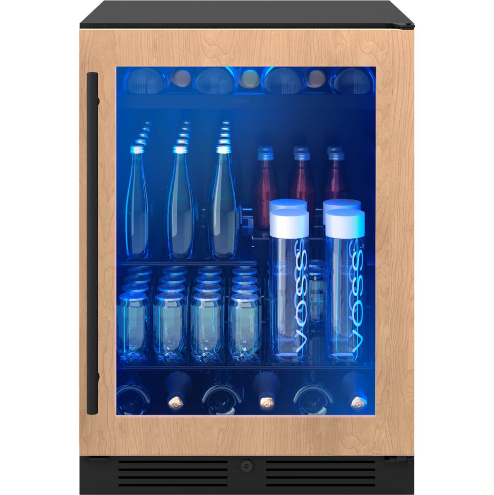 Presrv beverage, 24'' compact, panel-ready and glass, reversible, 1 zone