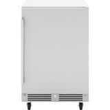 Presrv refrigerator, 24'' compact, outdoor ss, reversible, lock, 1 zone