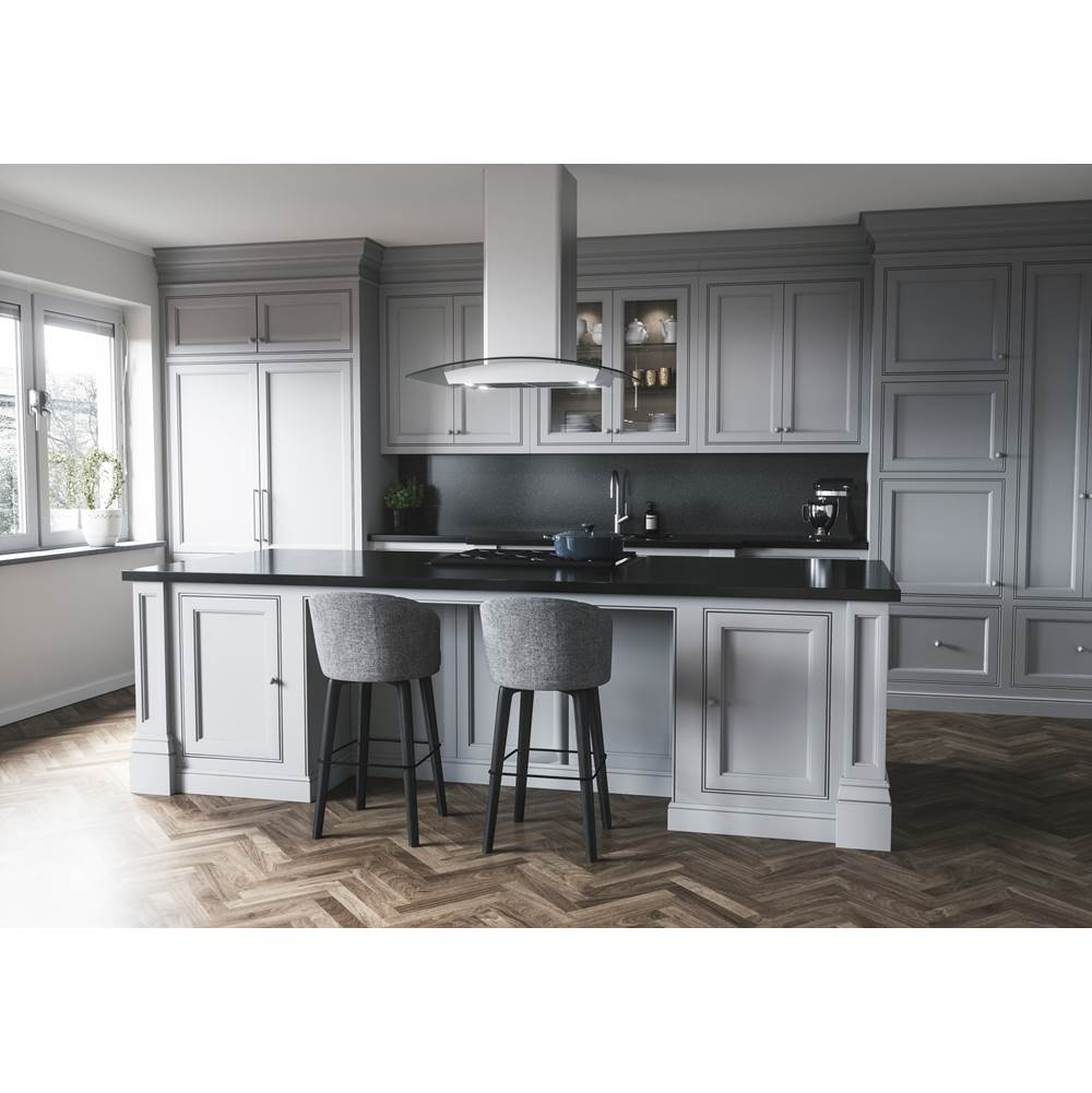 Milano Connect Island, 90cm, SS and Glass, LED, ACT
