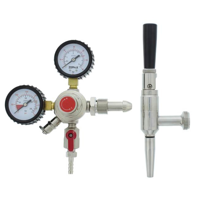 Zephyr - Presrv Kegerator Nitrogen Conversion Kit, Single - Stainless Steel