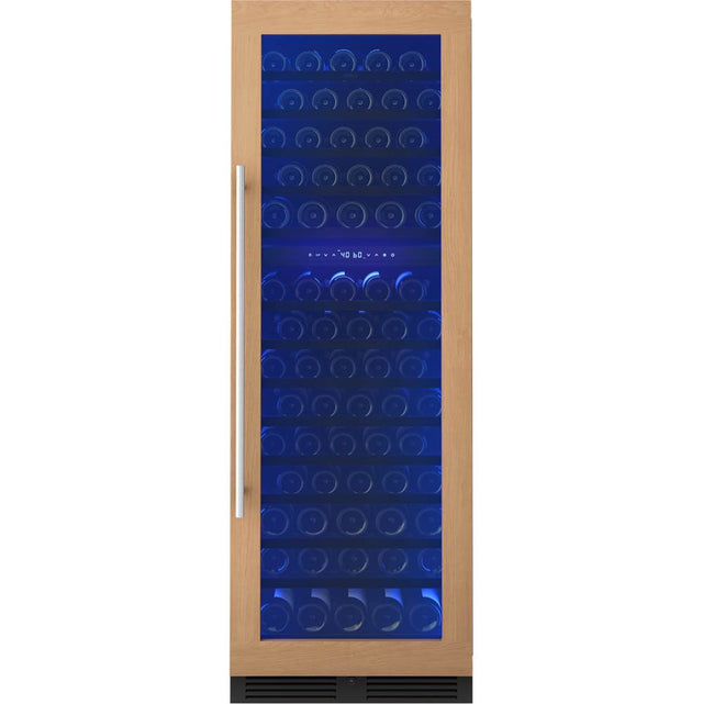 Zephyr - Presrv Wine Cooler, 24'' Full Size, Panel Ready And Glass, Reversible, 2 Zones