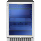 Brisas Single Zone Under Counter Beverage Cooler in Stainless Steel with Reversible Door