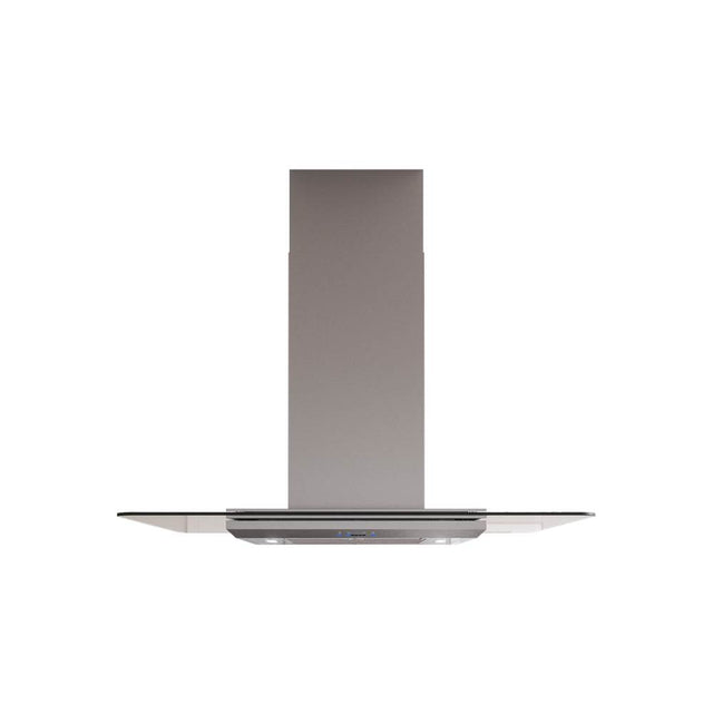 Zephyr - Verona, Island, 90cm, SS and Glass, LED, ACT - Stainless Steel
