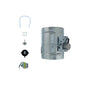 Zephyr - 6'' round universal make-up air damper kit, up to 600 CFM - Silver