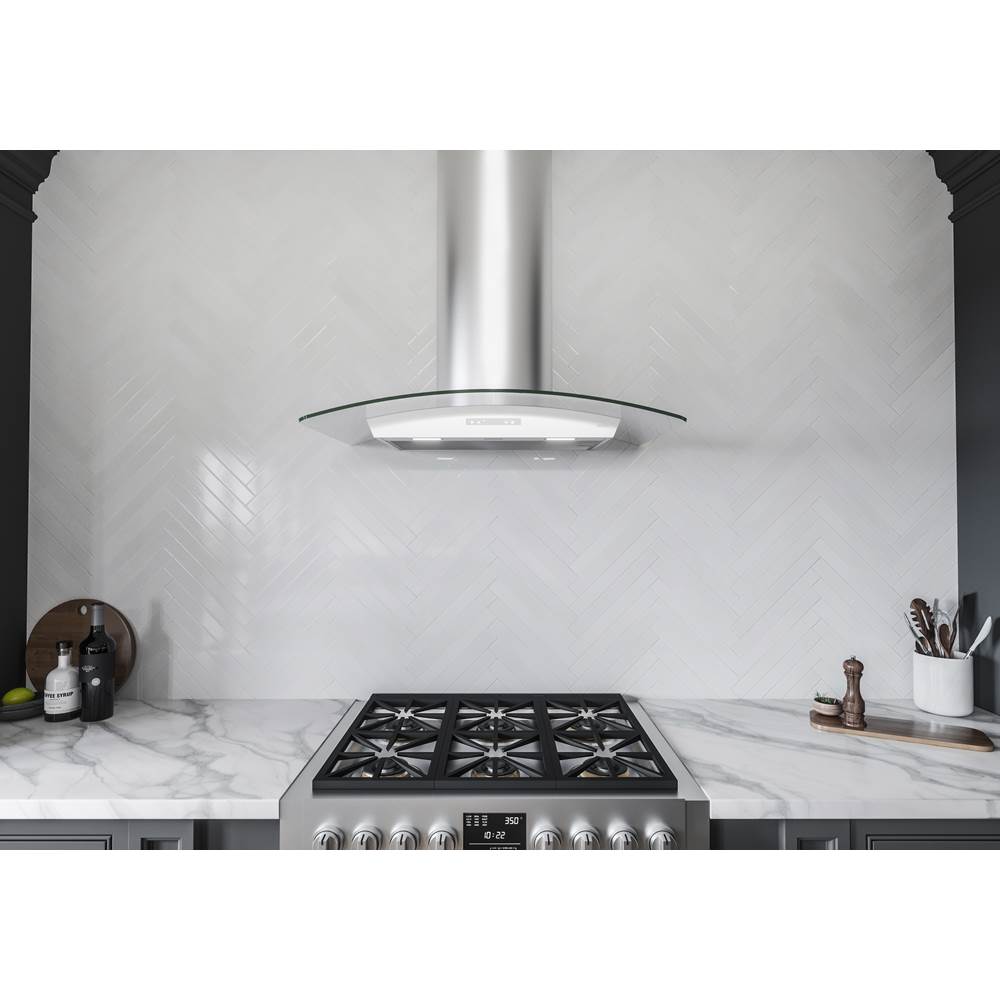 Milano Connect Wall, 90cm, SS and Glass, LED, ACT