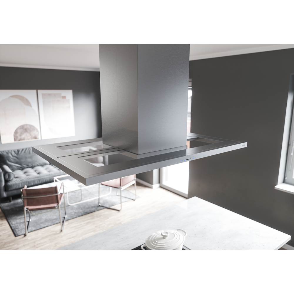 Modena, Island, 90cm, SS and Glass, LED, ACT