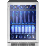 Zephyr - Brisas Single Zone Under Counter Beverage Cooler in Stainless Steel with Reversible Door - Stainless Steel