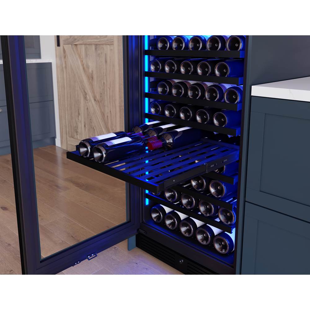 Presrv Wine Cooler, 24'' Full Size, Panel Ready And Glass, Reversible, 2 Zones