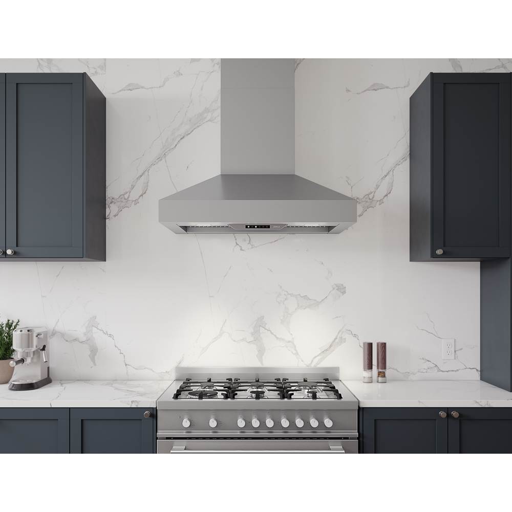 Podesta Wall, 36In, Stainless Steel, LED, ACT