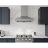 Podesta Wall, 36In, Stainless Steel, LED, ACT
