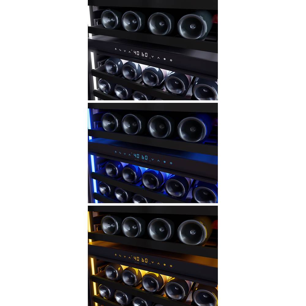 Presrv Wine Cooler, 24'' Full Size, Panel Ready And Glass, Reversible, 2 Zones