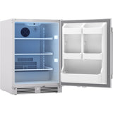 Presrv refrigerator, 24'' compact, outdoor ss, reversible, lock, 1 zone