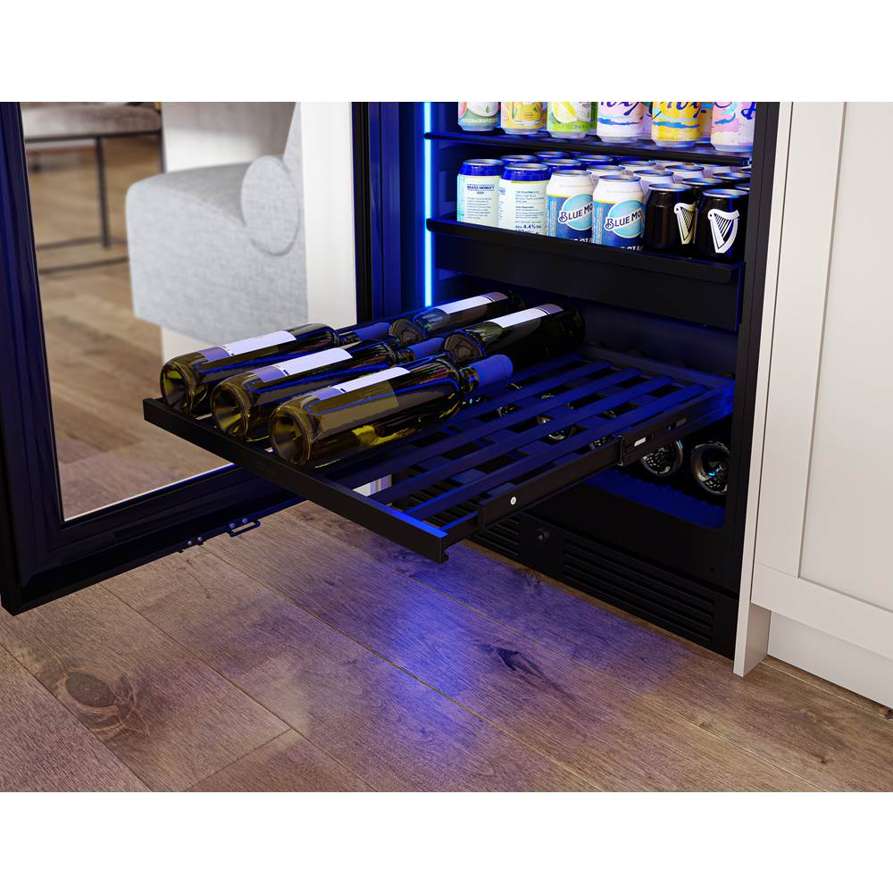 Presrv Beverage, 24'' Full Size, Panel Readyand Glass, Reversible, 1 Zone