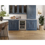 Presrv Pro Wine Cooler, 24in Under Cabinet, SS plus Glass, Reverse Door, 2 Zone