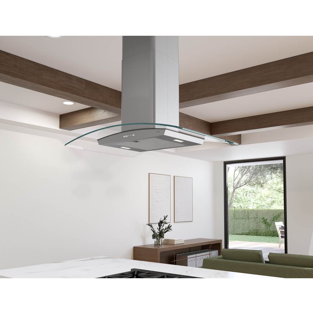 Brisas Curved Glass Island, 30'' G, ACT, LED