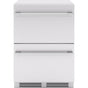 Zephyr - Presrv Refrigerator Drawers, 24in Compact, Outdoor, SS, 2 Zone - Stainless Steel