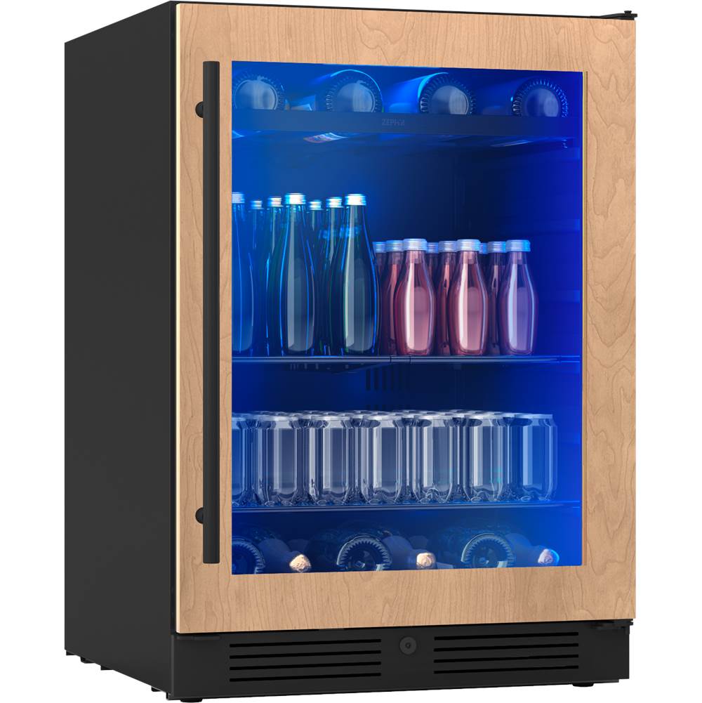 Presrv beverage, 24'' compact, panel-ready and glass, reversible, 1 zone