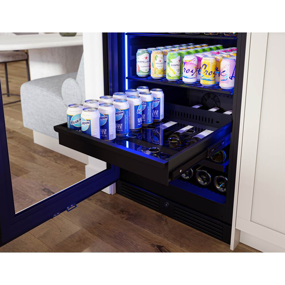 Presrv Beverage, 24'' Full Size, Panel Readyand Glass, Reversible, 1 Zone