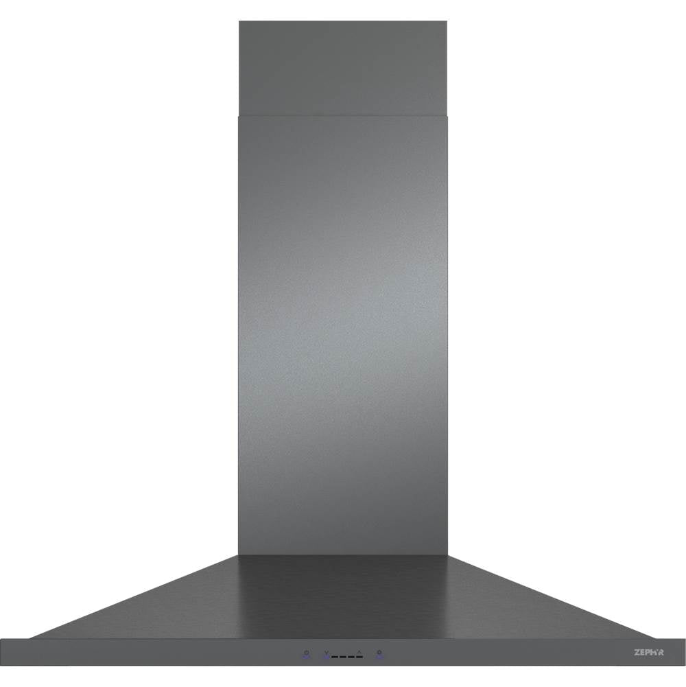 Zephyr - Anzio Wall, 30in, Black SS, LED, 600 CFM w/ACT - Black Stainless Steel