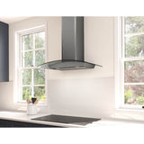 Ravenna Wall, 90cm, Black SSPlusGray Glass, LED