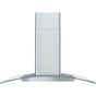 Zephyr - Brisas Curved Glass Wall, 36'' G, ACT, LED - Stainless Steel,Glass