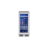 Presrv Beverage, 15'' Compact, SS and Glass, Reversible, 1 Zone