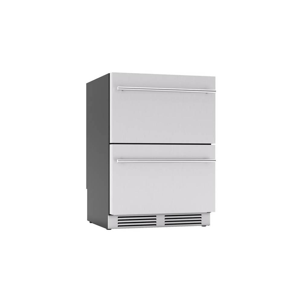 Zephyr - Presrv Refrigerator Drawers, 24'', Stainless Steel, 1 Zone - Stainless Steel