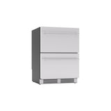 Zephyr - Presrv Refrigerator Drawers, 24'', Stainless Steel, 1 Zone - Stainless Steel