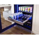 Presrv Beverage, 24'' Full Size, SS And Glass, Reversible, 1 Zone