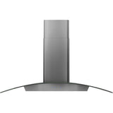 Zephyr - Ravenna Island, 42in, Black SSPlusGray Glass, LED - Black Stainless Steel