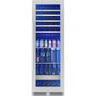 Zephyr - Presrv Wine And Bev Cooler, 24'' Full Size, SS And Glass, Reversible, 2 Zones