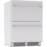 Presrv Refrigerator Drawers, 24in Compact, Outdoor, SS, 2 Zone