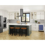 Ravenna Island, 42in, Black SSPlusGray Glass, LED