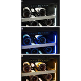 Presrv Wine Cooler, 15'' Compact, SS and Glass, Reversible, 1 Zone